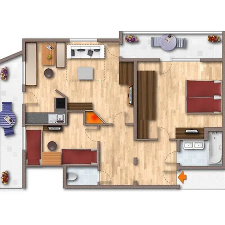 게스트하우스 Boutique Appartments Gerlosperle 4*